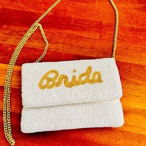 Beaded Bride clutch